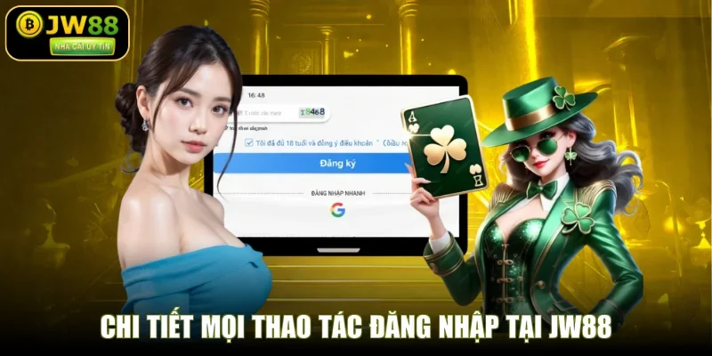Chi tiết mọi thao tác đăng nhập tại JW88